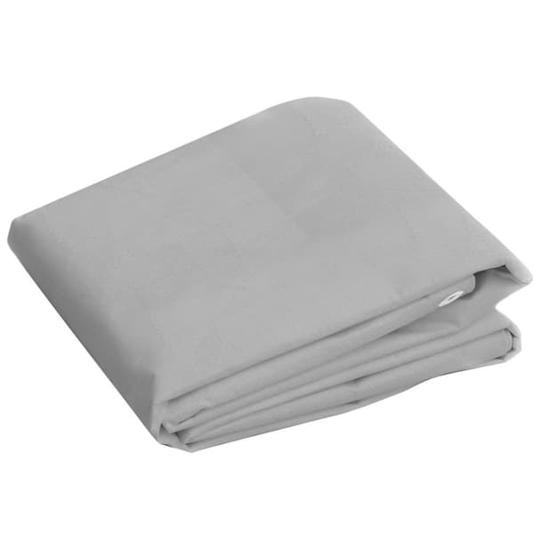 vidaXL Pressu 260 g/m² 3x3 m harmaa HDPE