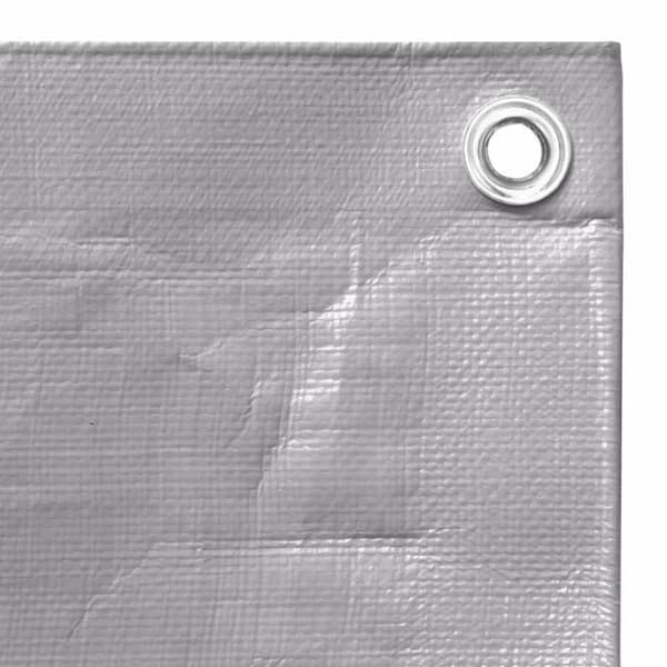 vidaXL presenning 4x5 m 260 g/m² HDPE grå