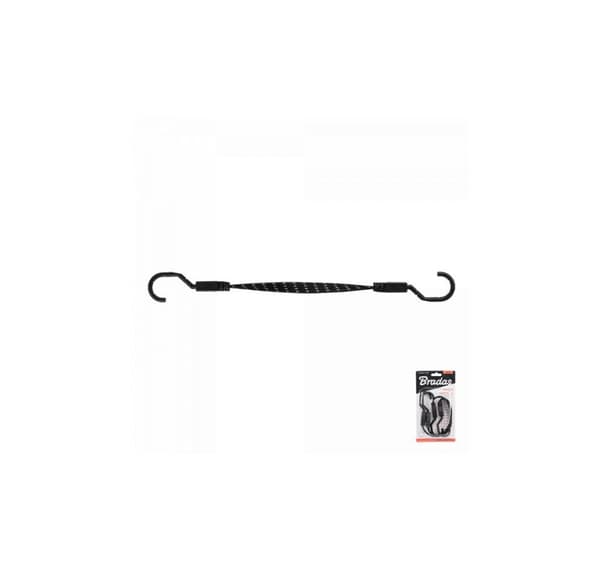 LATAA BUNGEE CORD koukku teräs 1,8x40cm, elastinen kumi - 2 kpl.