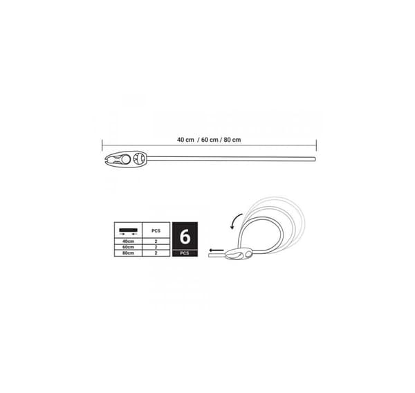 BUNGEE CORD REGULERT elastisk gummi