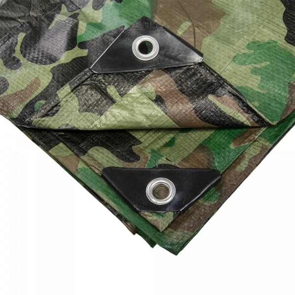 Set med 5 produkter. Presenning CAMOforest 2 x 3m 90g/m²