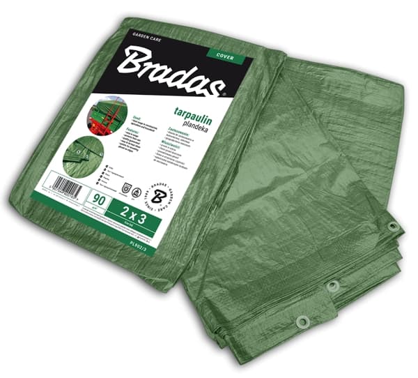 Set med 3 produkter. Forsterket presenning 90g/m², 4 x 6m