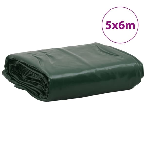 vidaXL presenning 5x6 m 650 g/m² grøn