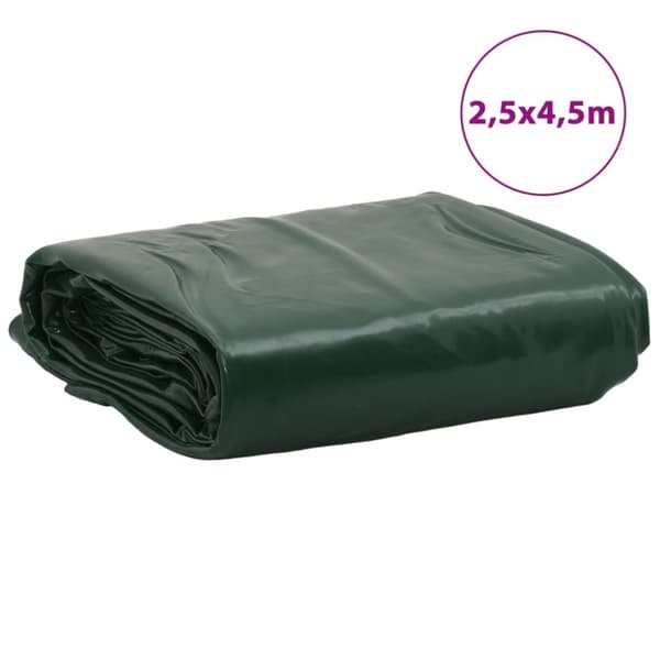 vidaXL presenning 2,5x4,5 m 650 g/m² grøn