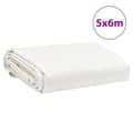 Miniatyrbild 8 av 9: vidaXL Presenning vit 5x6 m 650 g/m²
