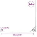 Miniatyrbild 10 av 10: vidaXL Presenning antracit 4x8 m 650 g/m²