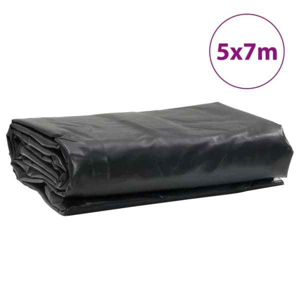 vidaXL presenning 5x7 m 650 g/m² antracitgrå