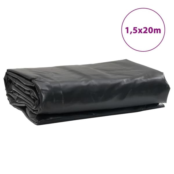 vidaXL presenning 1,5x20 m 650 g/m² antracitgrå