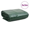 Miniatyrbillede 9 af 9: vidaXL presenning 3x3 m 650 g/m² grøn
