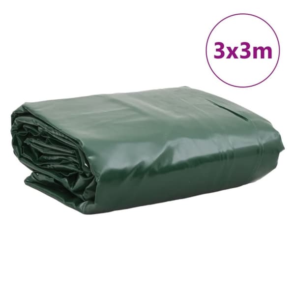 vidaXL presenning 3x3 m 650 g/m² grøn