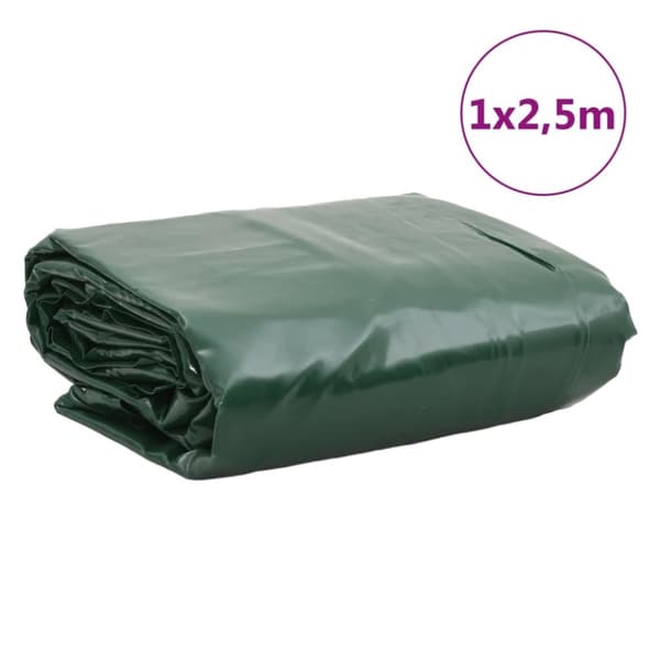 vidaXL Pressu vihreä 1x2,5 m 650 g/m²