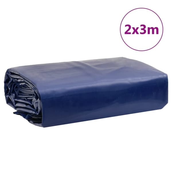 vidaXL Presenning blå 2x3 m 650 g/m²
