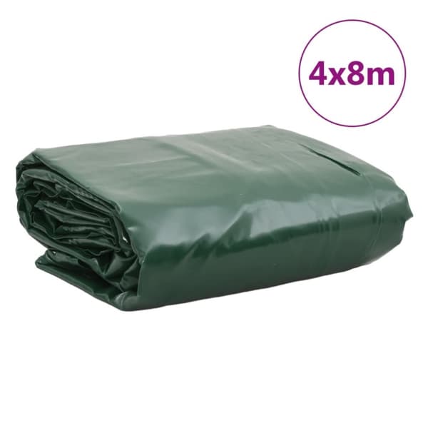 vidaXL presenning 4x8 m 650 g/m² grøn