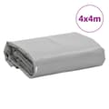 Miniatyrbillede 8 af 8: vidaXL presenning 4x4 m 650 g/m² grå