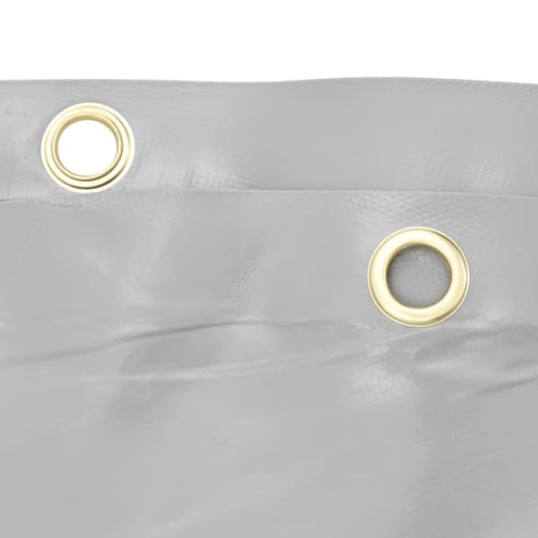vidaXL presenning Ø 3 m 650 g/m² grå