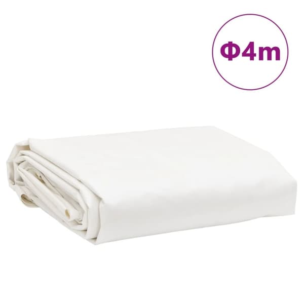 vidaXL presenning Ø 4 m 650 g/m² blå