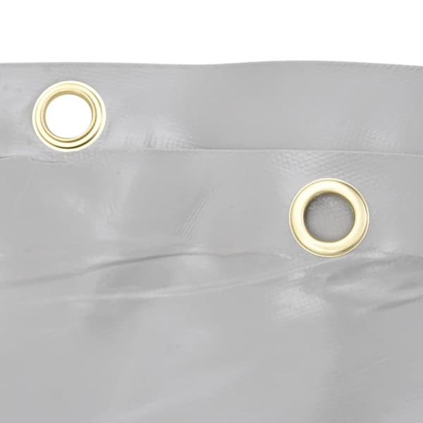 vidaXL presenning Ø 2 m 650 g/m² grå