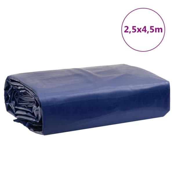 vidaXL Presenning blå 2,5x4,5 m 650 g/m²