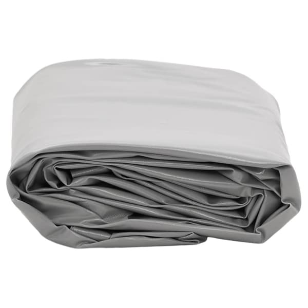 vidaXL presenning Ø 2,2 m 650 g/m² grå