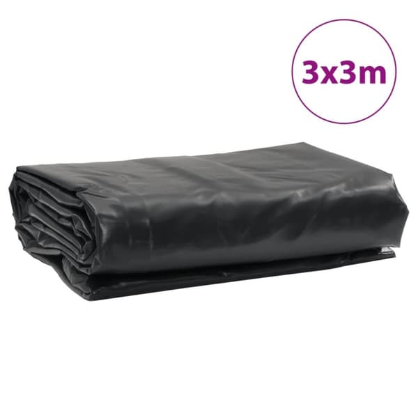 vidaXL presenning 3x3 m 650 g/m² antracitgrå
