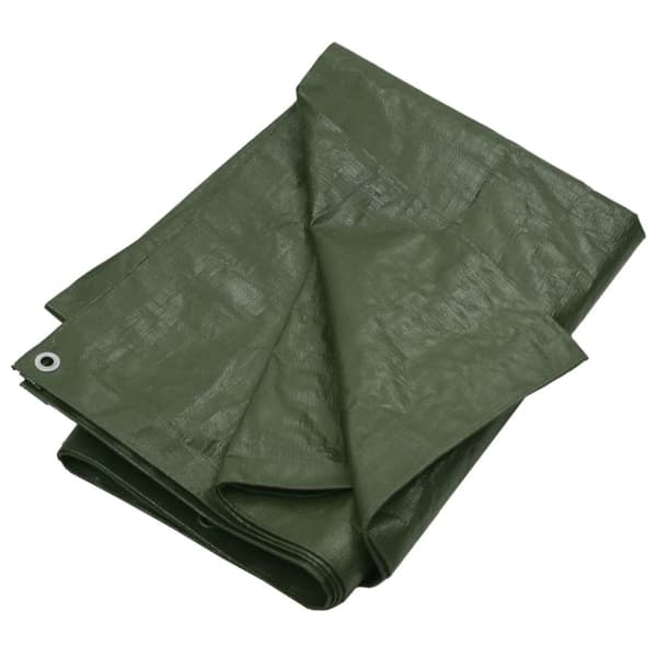 vidaXL Pressu 180 g/m² 6x8 m vihreä HDPE - Pressut