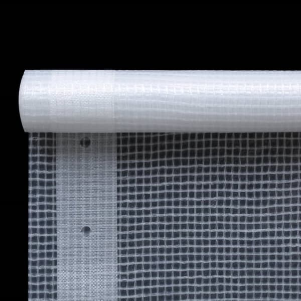 vidaXL Leno suojapeite 260 g/m² 1,5x20 m valkoinen - Pressut