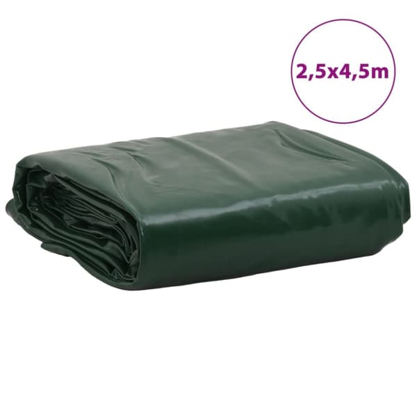 vidaXL Pressu vihreä 2,5x4,5 m 650 g/m² - Pressut