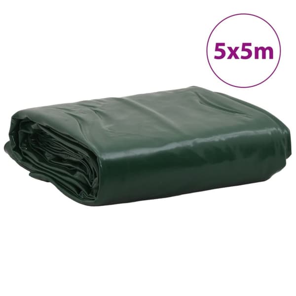 vidaXL Pressu vihreä 5x5 m 650 g/m² -  Pressut