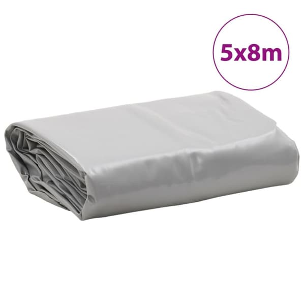 vidaXL Pressu harmaa 5x8 m 650 g/m² - Pressut