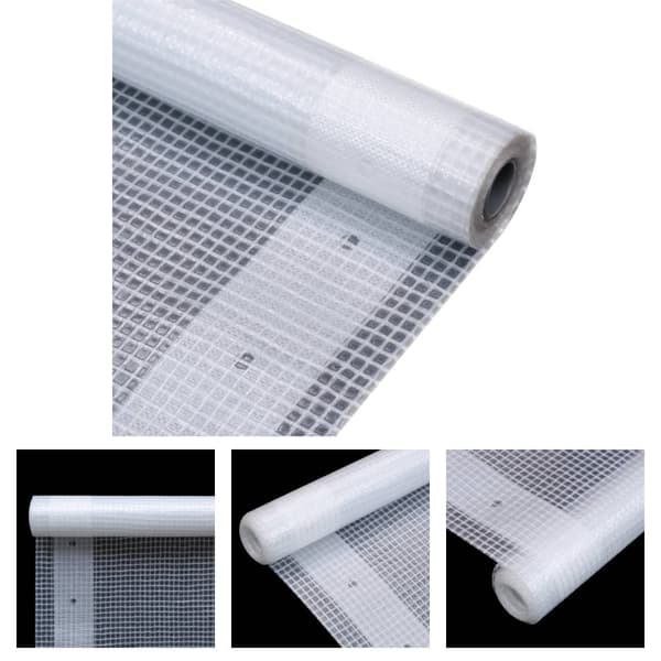 The Living Store leno-presenning 260 g/m² 4 x 5 m hvid -  Presenninger
