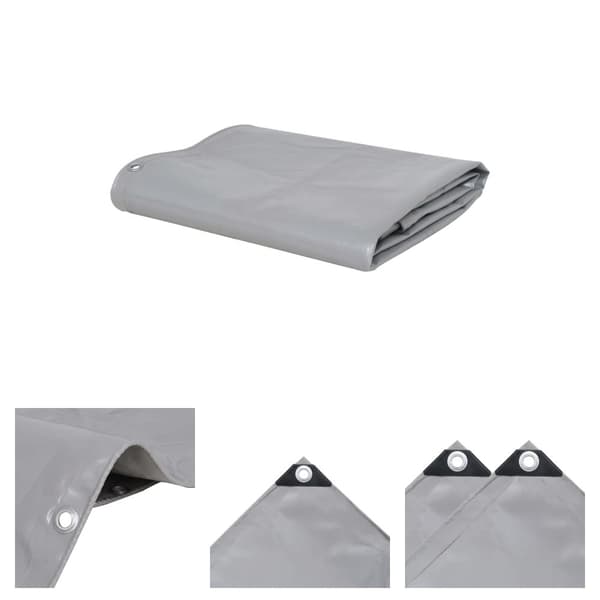 The Living Store Pressu 650 g/m² 3x5 m harmaa -  Pressut