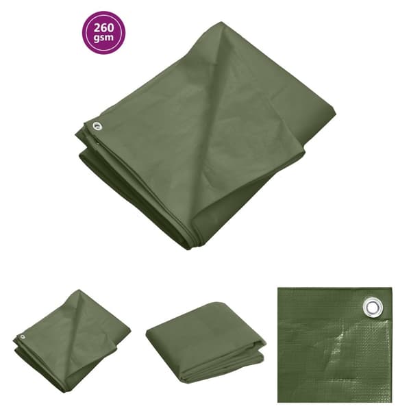 The Living Store Pressu 260 g/m² 6x8 m vihreä HDPE - Pressut