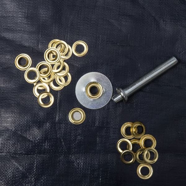 Kit öglor - WERKA PRO - Presser för täckmaterial - 30 öglor - Diameter 12 mm - Blandad