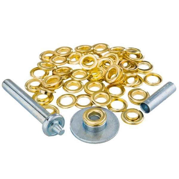 Kit öglor - WERKA PRO - Presser för täckmaterial - 30 öglor - Diameter 12 mm - Blandad