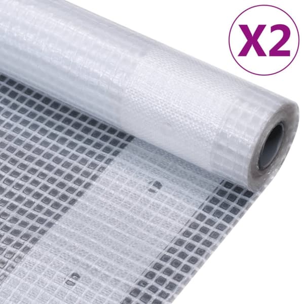 Leno presenning 2 st 260 g/m² 4x15 m vit