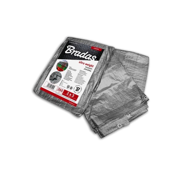 Forstærket presenning ULTRA VÆGT 260g, 3 x 3m