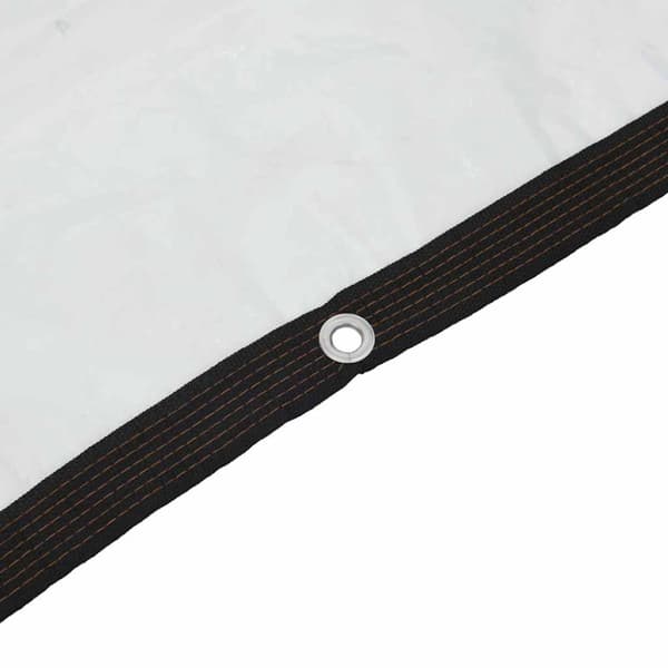 vidaXL klar presenning med øjer 2x5 m polyethylen
