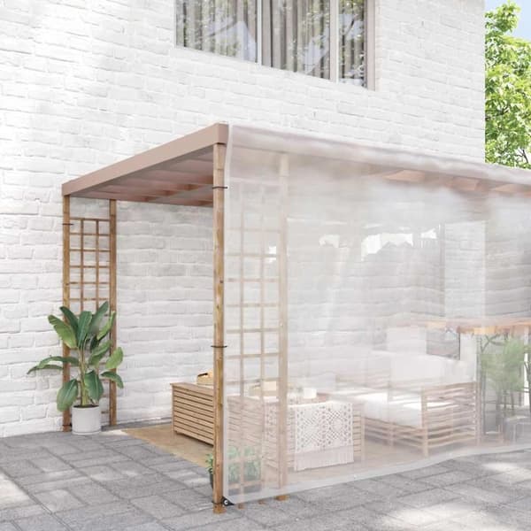 vidaXL kirkas suojapeite silmukoilla 8x10 m polyeteeniä