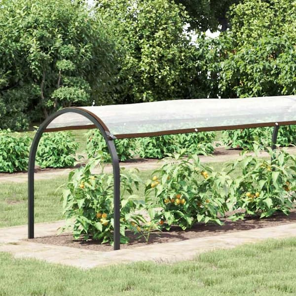 vidaXL klar presenning med øjer 1x12 m polyethylen