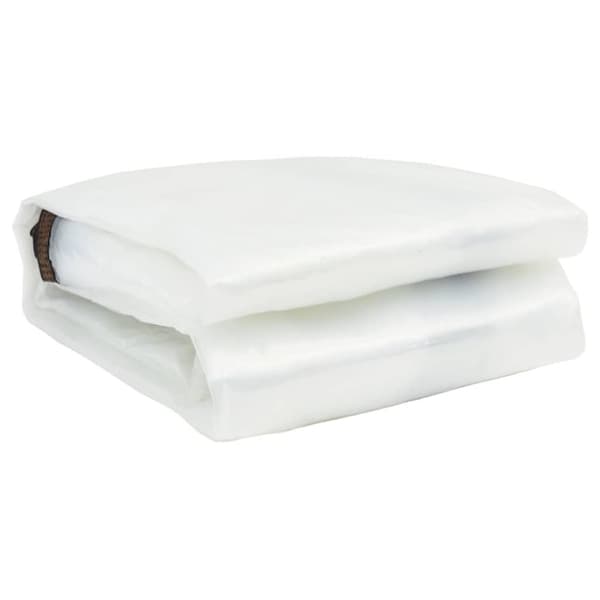 vidaXL klar presenning med øjer 1x5 m polyethylen