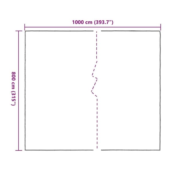 vidaXL kirkas suojapeite silmukoilla 8x10 m polyeteeniä