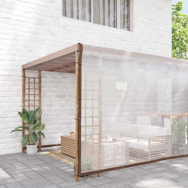 vidaXL kirkas suojapeite silmukoilla 8x10 m polyeteeniä