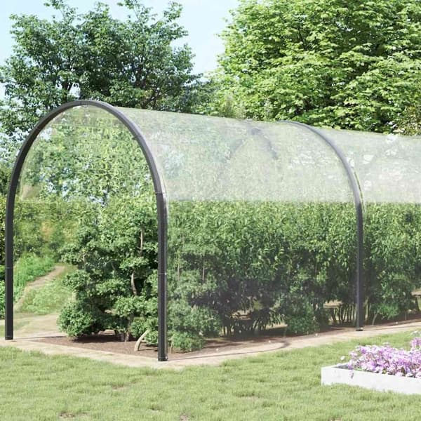 vidaXL kirkas suojapeite silmukoilla 6x12 m PVC