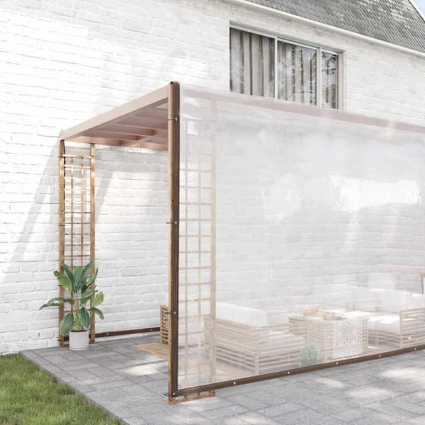 vidaXL kirkas suojapeite silmukoilla 10x12 m polyeteeniä