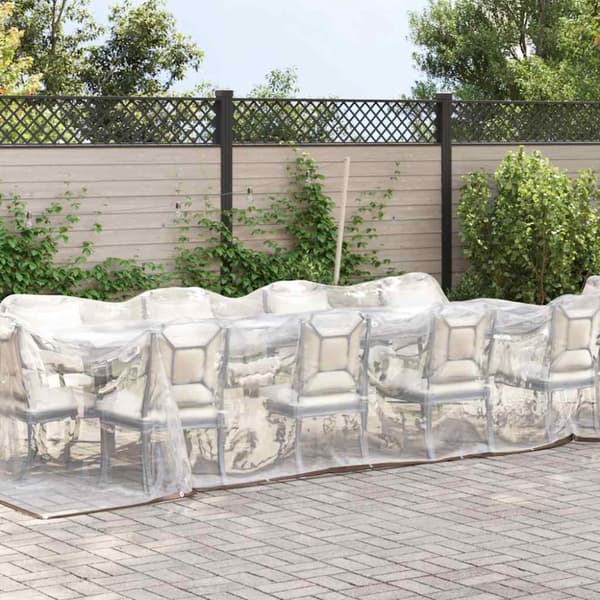 Klar presenning med öljetter 3x6 m polyeten