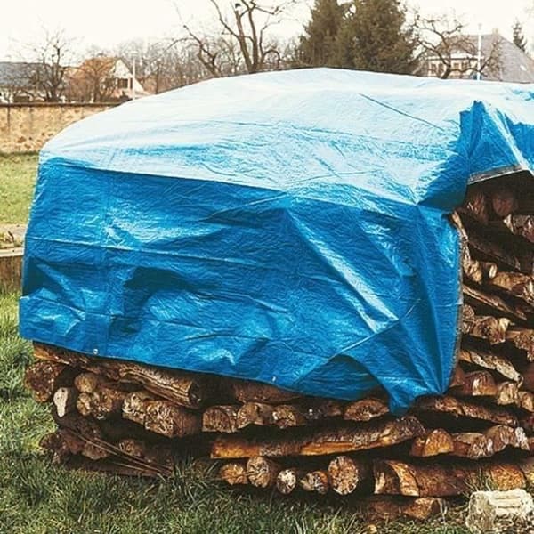 Barkduk i stärekubik med trä - Märke - 1,5x6 m - Ultratålig - 80 g/m² - Blå