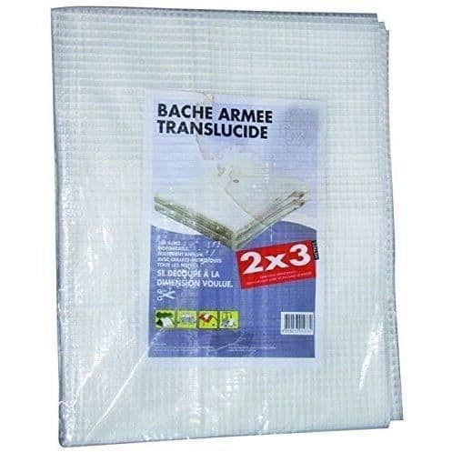 Genomskinlig armerad duk - UTSTYRNING FRÅN ST ETIENNE - 4x3 m - 160 g/m² - polyeten