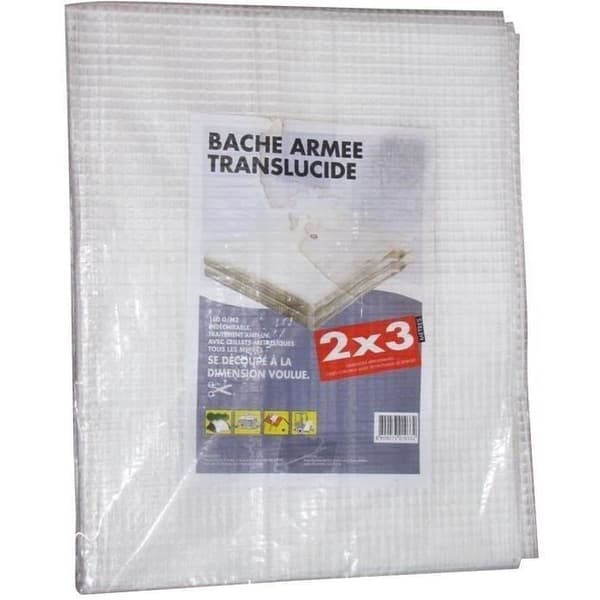 Genomskinlig armerad duk - UTSTYRNING FRÅN ST ETIENNE - 4x3 m - 160 g/m² - polyeten