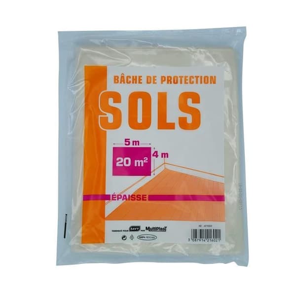 Tjock skyddspresenning - SAVY - 4mX5m - Beständig - Polyeten