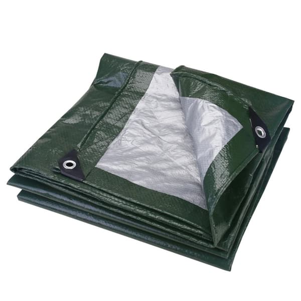 Suuri vedenpitävä pressu, kestävä, UV-suojattu,vihreä, 4x5M
